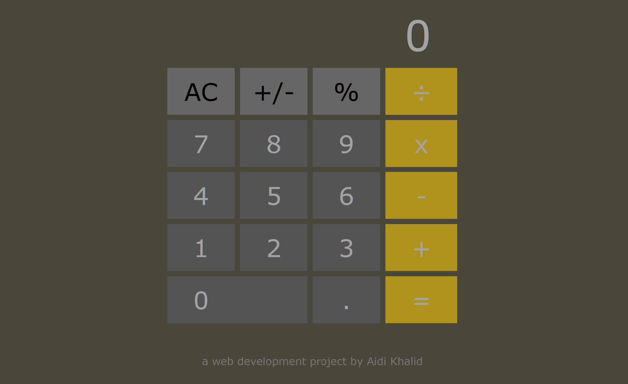 Calculator site preview